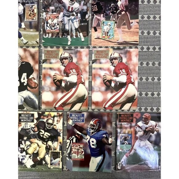 Lot of 13 Beckett Football Card Magazines 1990 & 1991 Bo Barry Joe Rice - Picture 3 of 7
